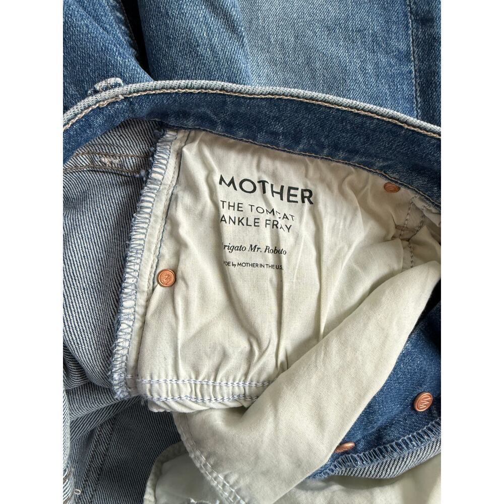NWOT Mother The TomCat Frayed Ankle Jean Button Fly Sz 29 - Picture 13 of 13